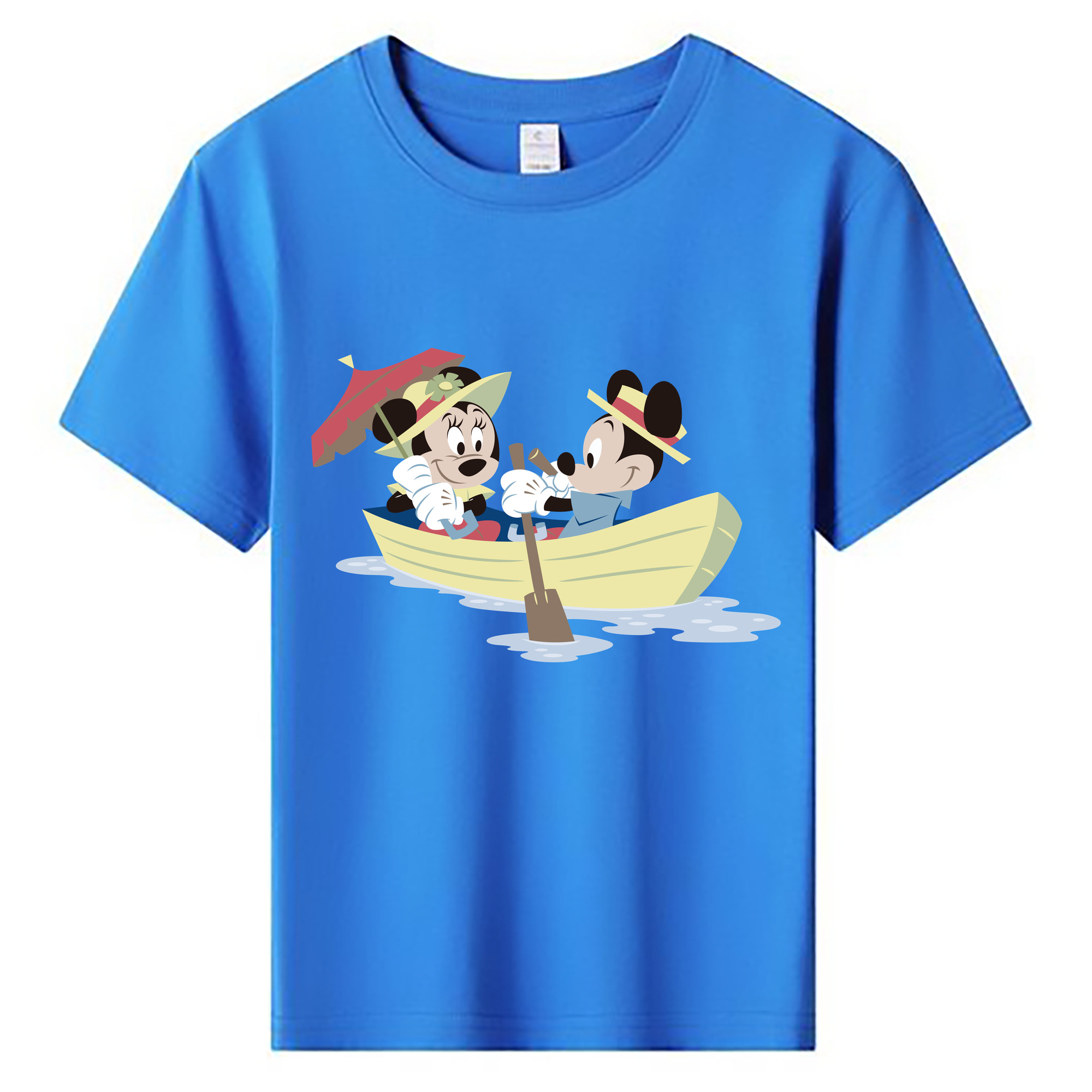 ミッキーマウス Mickey Mouse 綿100％キッズTシャツ（フロントプリント）